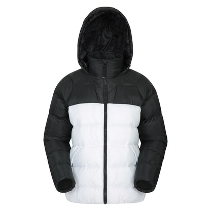 White-Black - Front - Mountain Warehouse Womens-Ladies Charge Padded Bomber Jacket