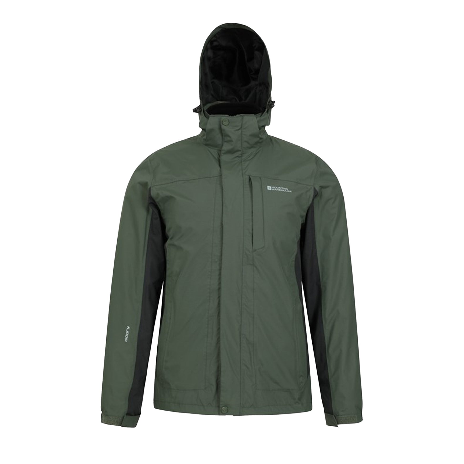 Khaki - Front - Mountain Warehouse Mens Thunderstorm 3 in 1 Waterproof Jacket