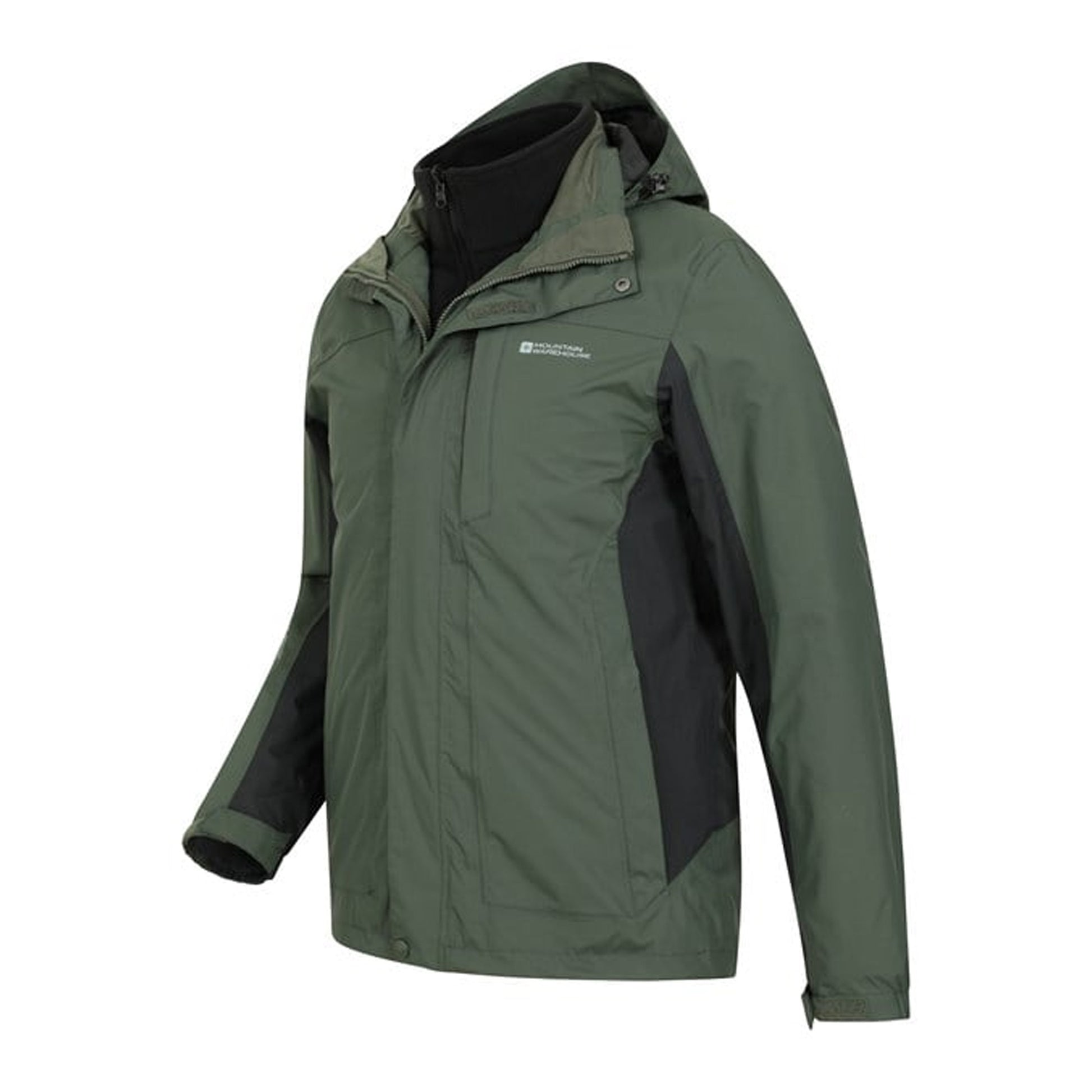 Khaki - Lifestyle - Mountain Warehouse Mens Thunderstorm 3 in 1 Waterproof Jacket