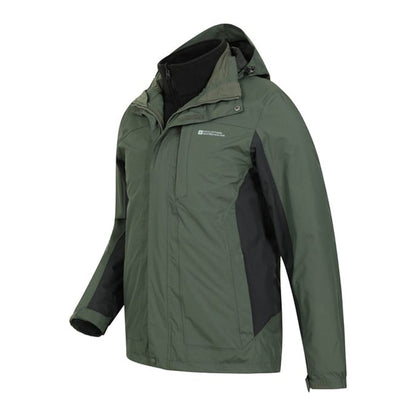 Khaki - Lifestyle - Mountain Warehouse Mens Thunderstorm 3 in 1 Waterproof Jacket