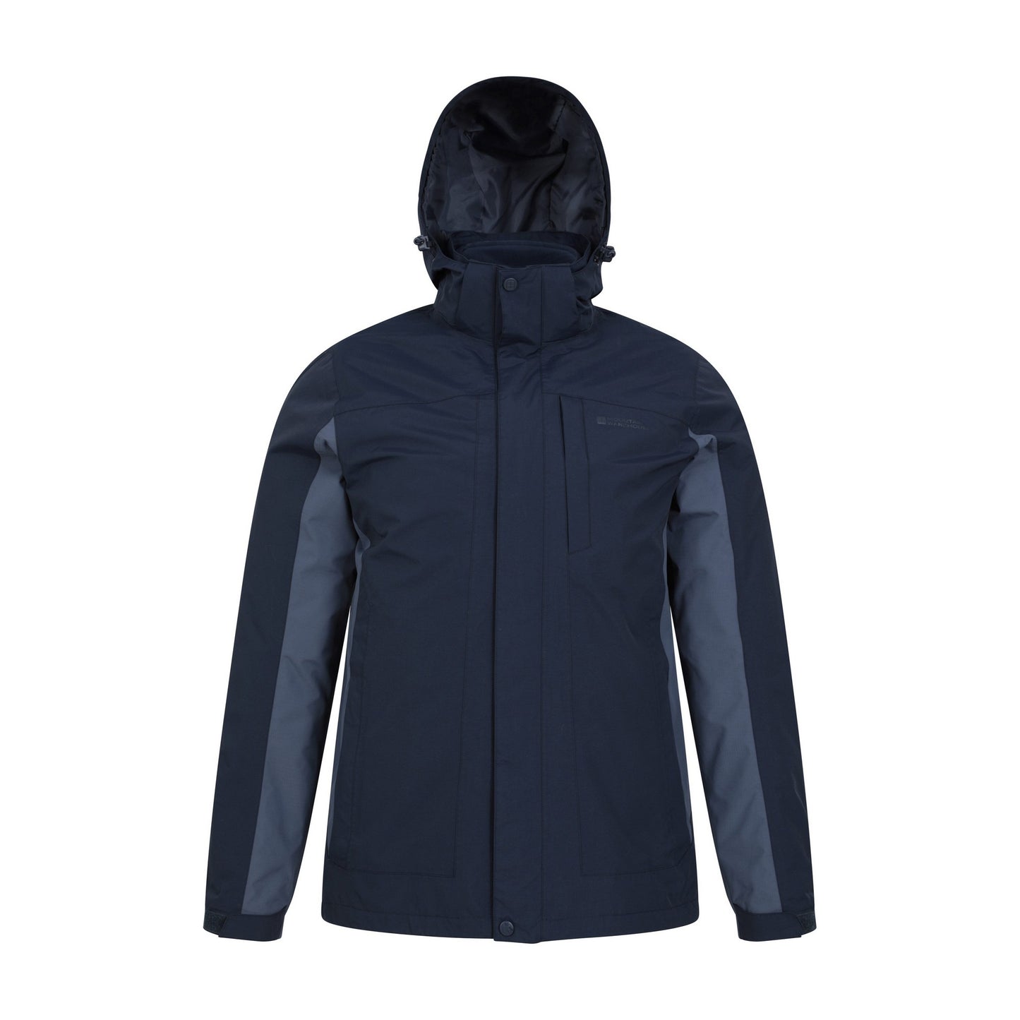 Dark Blue - Front - Mountain Warehouse Mens Thunderstorm 3 in 1 Waterproof Jacket