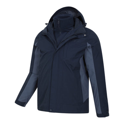 Dark Blue - Lifestyle - Mountain Warehouse Mens Thunderstorm 3 in 1 Waterproof Jacket