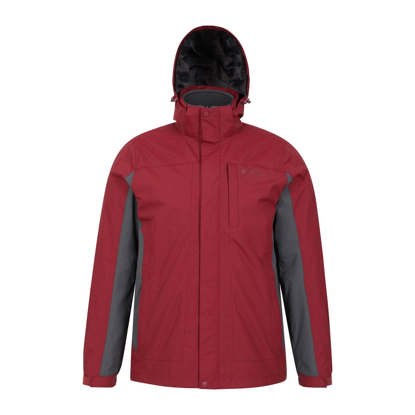 Red - Front - Mountain Warehouse Mens Thunderstorm 3 in 1 Waterproof Jacket