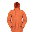 Orange - Front - Mountain Warehouse Mens Route Waterproof Jacket