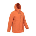 Orange - Back - Mountain Warehouse Mens Route Waterproof Jacket