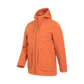 Orange - Side - Mountain Warehouse Mens Route Waterproof Jacket