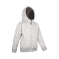 Medium Grey - Side - Mountain Warehouse Childrens-Kids Nevis Faux Fur Lined Hoodie
