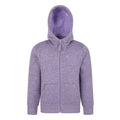 Purple - Front - Mountain Warehouse Childrens-Kids Nevis Faux Fur Lined Hoodie