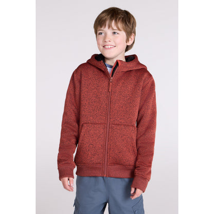 Rust - Front - Mountain Warehouse Childrens-Kids Nevis Faux Fur Lined Hoodie