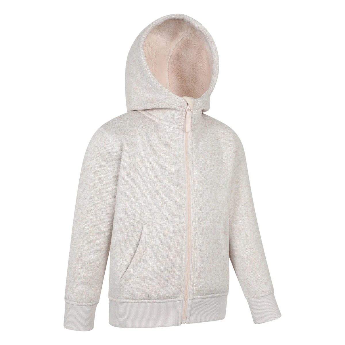 Light Beige - Lifestyle - Mountain Warehouse Childrens-Kids Nevis Faux Fur Lined Hoodie