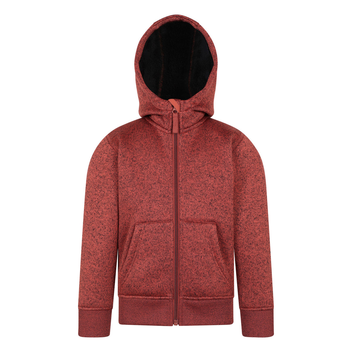 Rust - Front - Mountain Warehouse Childrens-Kids Nevis Faux Fur Lined Hoodie