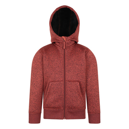 Rust - Front - Mountain Warehouse Childrens-Kids Nevis Faux Fur Lined Hoodie