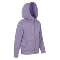 Purple - Back - Mountain Warehouse Childrens-Kids Nevis Faux Fur Lined Hoodie