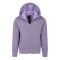 Purple - Lifestyle - Mountain Warehouse Childrens-Kids Nevis Faux Fur Lined Hoodie