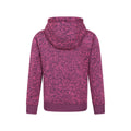 Dark Pink - Back - Mountain Warehouse Childrens-Kids Nevis Faux Fur Lined Hoodie