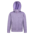 Lilac - Front - Mountain Warehouse Childrens-Kids Nevis Faux Fur Lined Hoodie