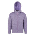 Lilac - Front - Mountain Warehouse Childrens-Kids Nevis Faux Fur Lined Hoodie