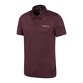 Dusky Wine - Close up - Mountain Warehouse Mens Deuce IsoCool Polo Shirt