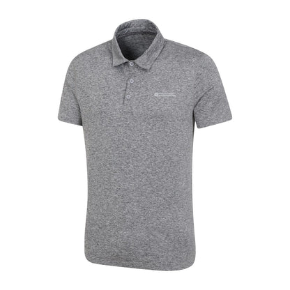Grey - Side - Mountain Warehouse Mens Deuce IsoCool Polo Shirt