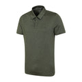 Dark Khaki - Lifestyle - Mountain Warehouse Mens Deuce IsoCool Polo Shirt