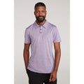 Light Purple - Front - Mountain Warehouse Mens Deuce IsoCool Polo Shirt