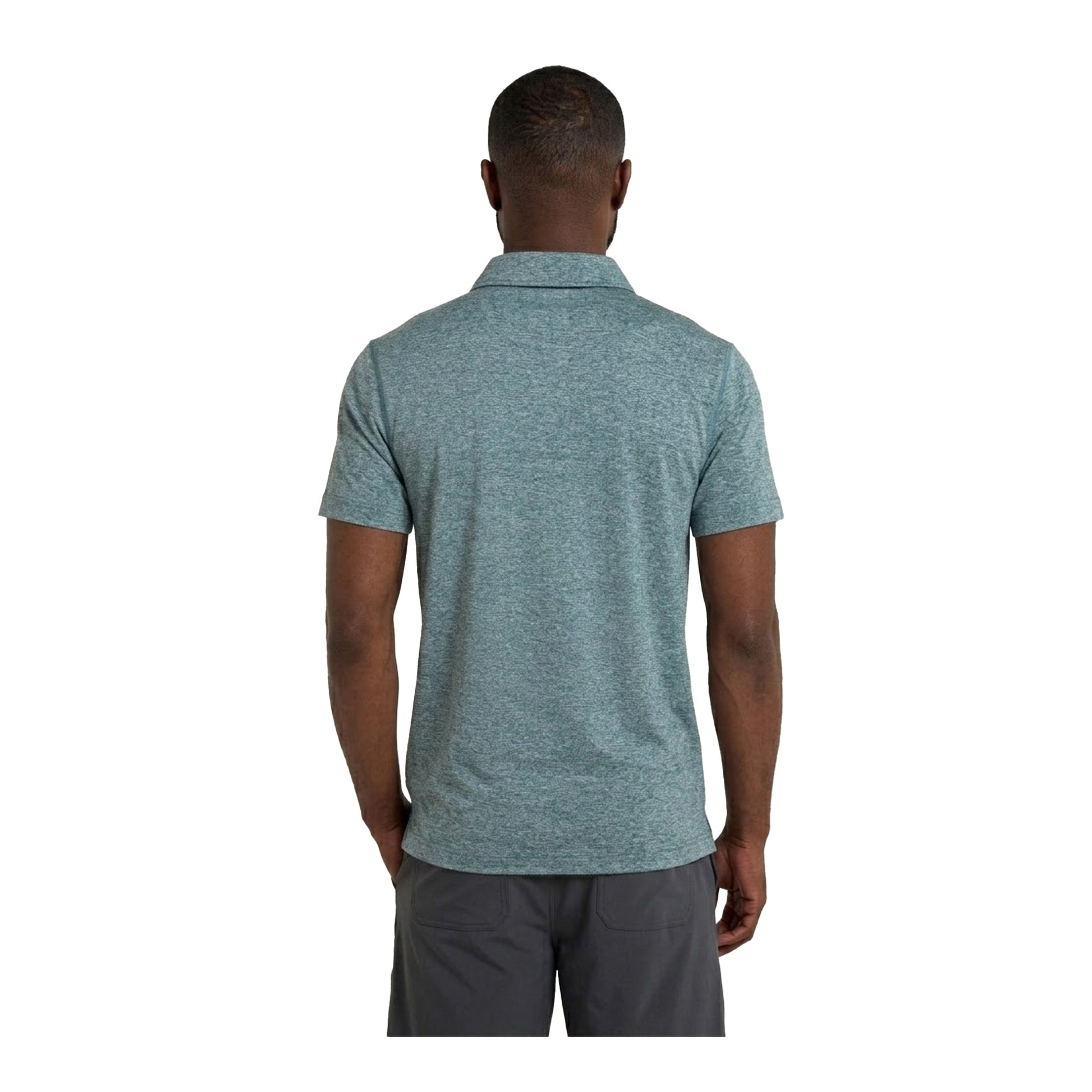 Petrol - Back - Mountain Warehouse Mens Deuce IsoCool Polo Shirt