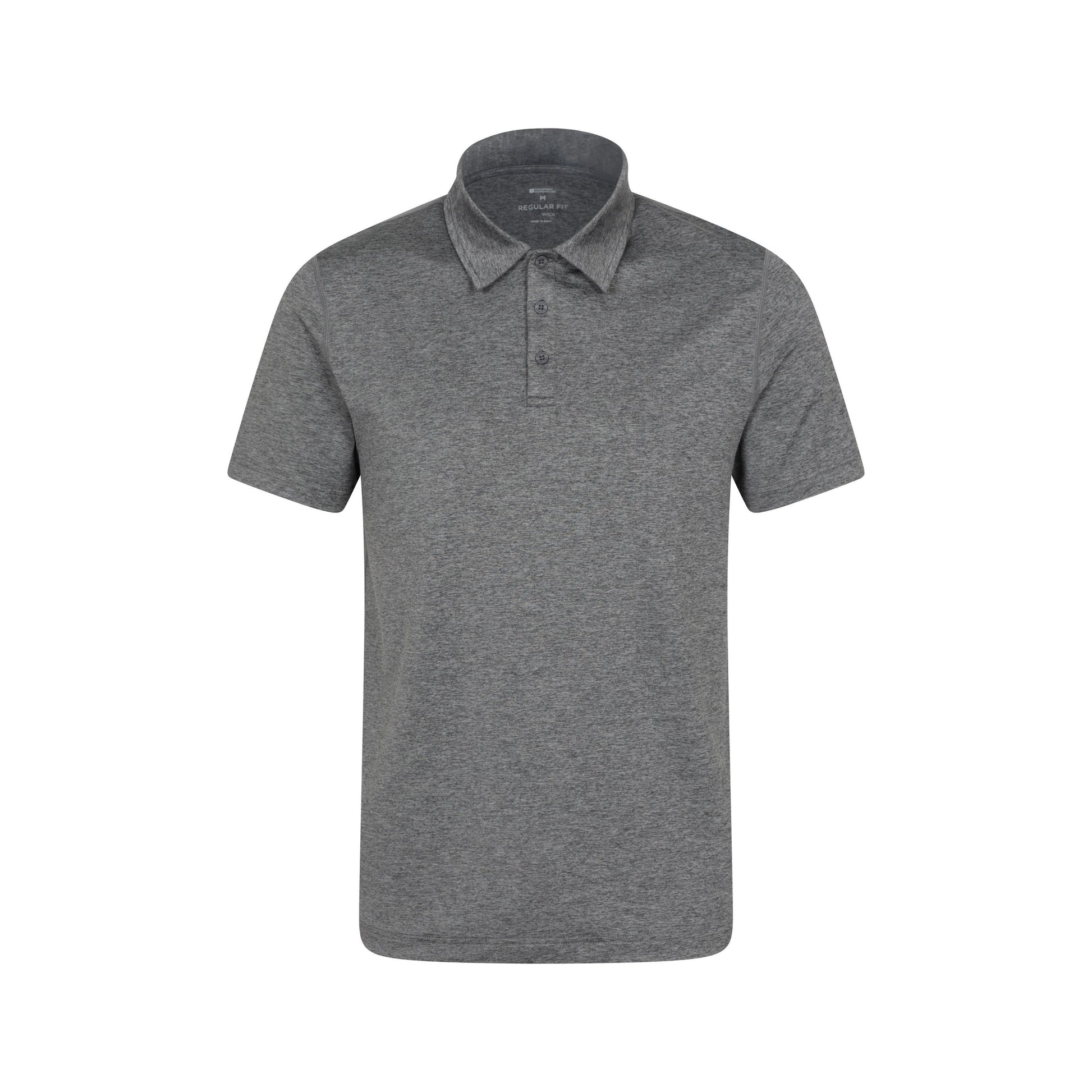 Charcoal - Front - Mountain Warehouse Mens Deuce IsoCool Polo Shirt