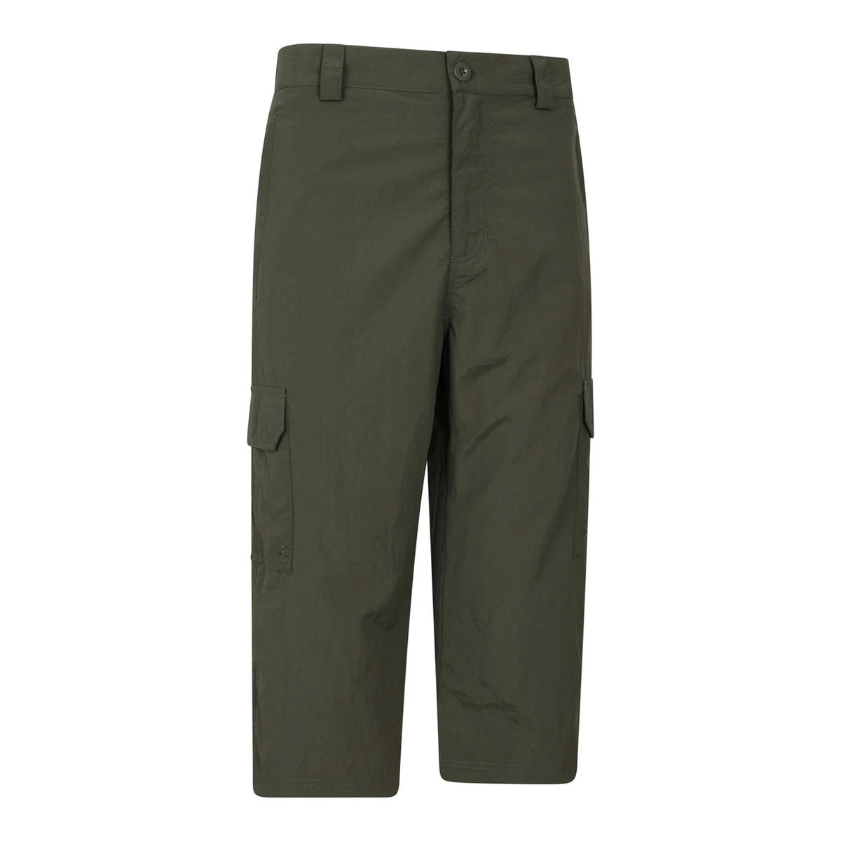 Khaki Green - Side - Mountain Warehouse Mens Explore 3-4 Shorts