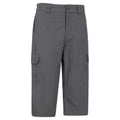 Grey - Back - Mountain Warehouse Mens Explore 3-4 Shorts