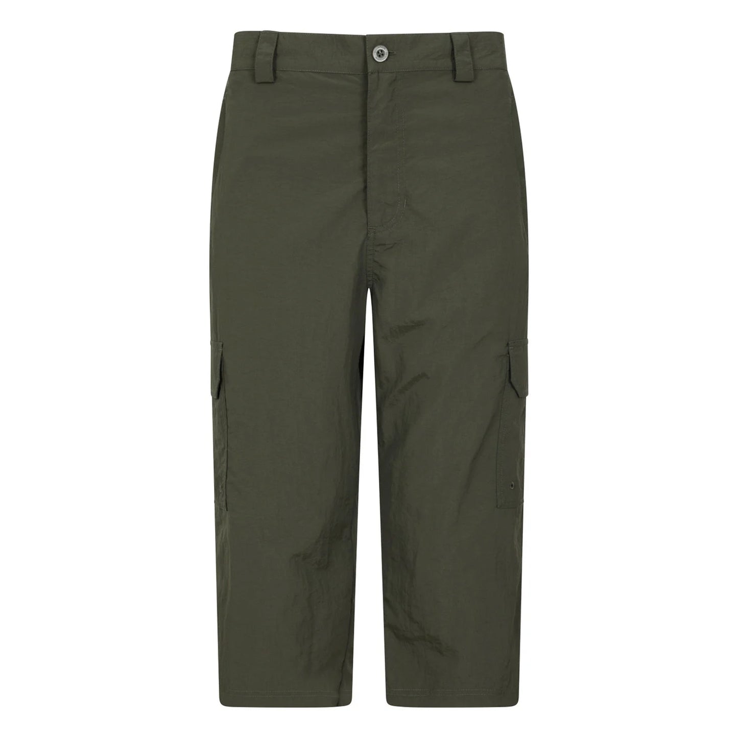 Khaki Green - Front - Mountain Warehouse Mens Explore 3-4 Shorts