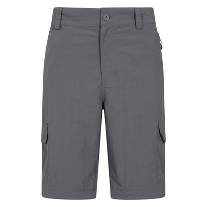 Grey - Pack Shot - Mountain Warehouse Mens Explore Convertible Trousers