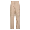 Beige - Front - Mountain Warehouse Mens Explore Convertible Trousers