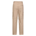 Beige - Back - Mountain Warehouse Mens Explore Convertible Trousers