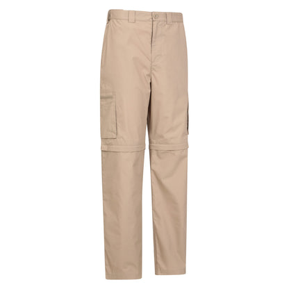 Beige - Side - Mountain Warehouse Mens Explore Convertible Trousers