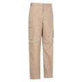 Beige - Side - Mountain Warehouse Mens Explore Convertible Trousers