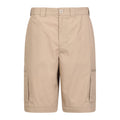 Beige - Pack Shot - Mountain Warehouse Mens Explore Convertible Trousers