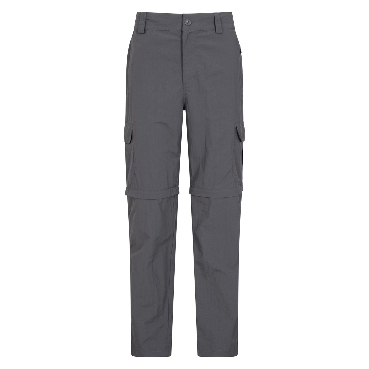 Grey - Front - Mountain Warehouse Mens Explore Convertible Trousers