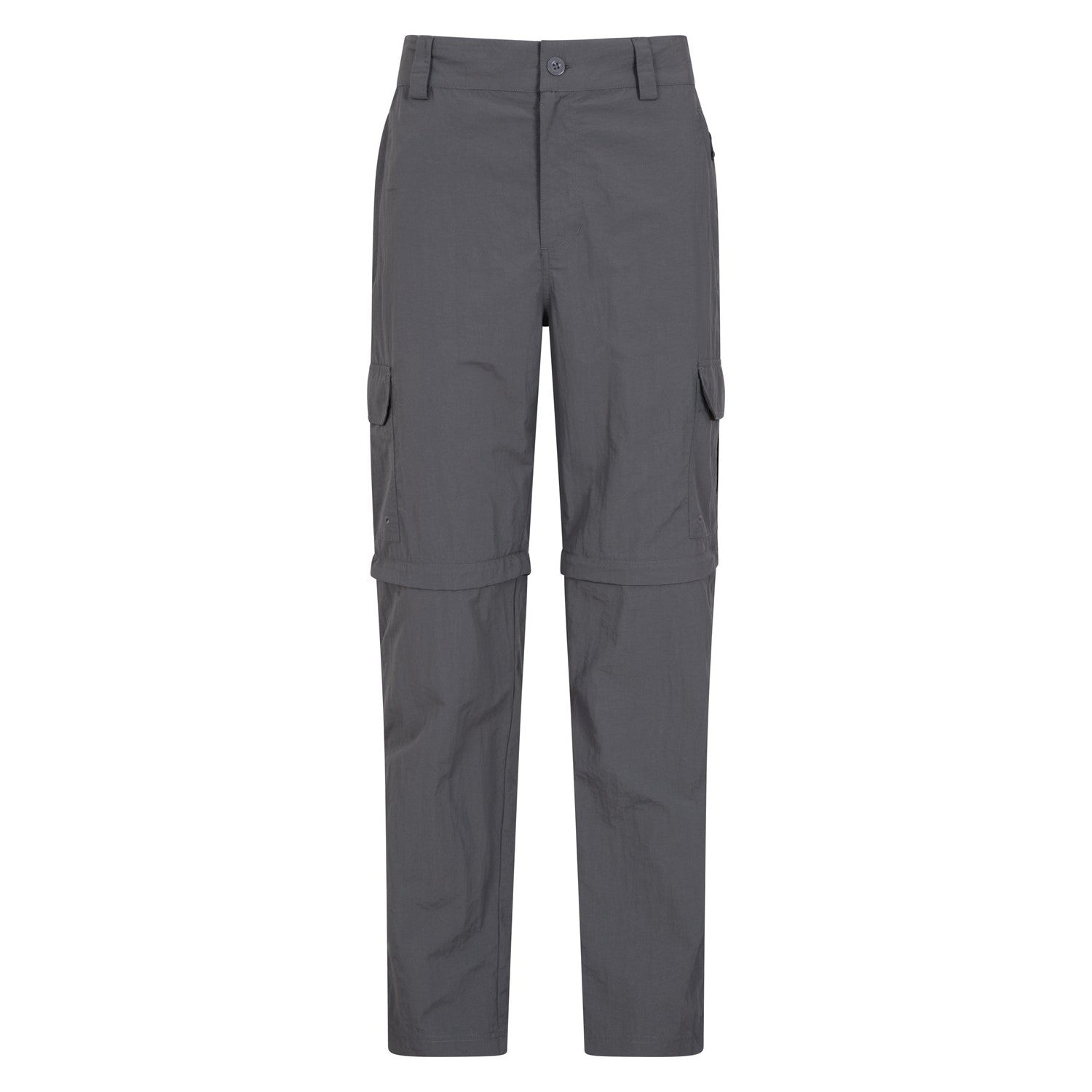 Grey - Front - Mountain Warehouse Mens Explore Convertible Trousers