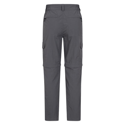 Grey - Back - Mountain Warehouse Mens Explore Convertible Trousers