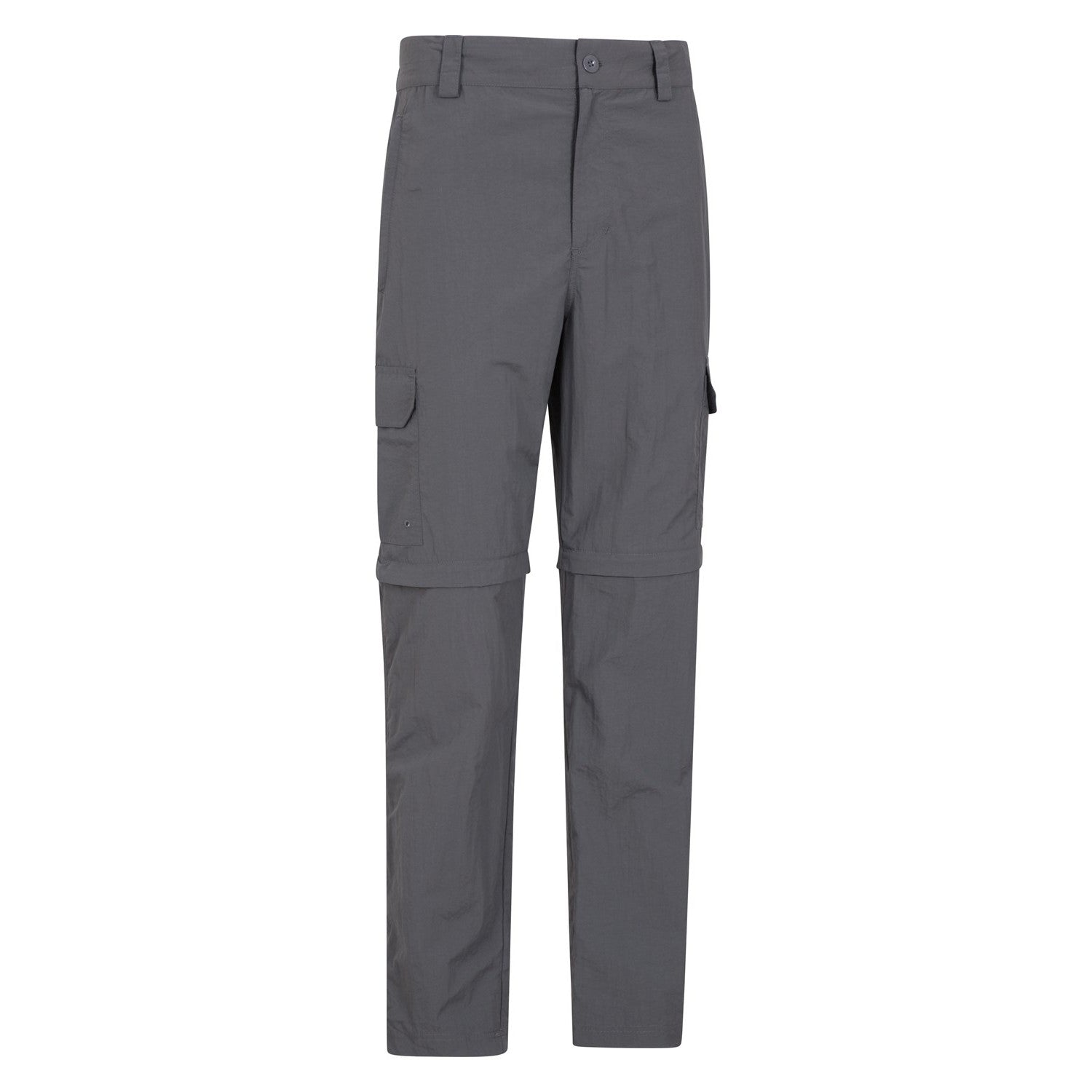 Grey - Side - Mountain Warehouse Mens Explore Convertible Trousers