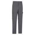 Grey - Back - Mountain Warehouse Mens Explore Convertible Trousers