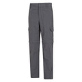 Grey - Side - Mountain Warehouse Mens Explore Convertible Trousers