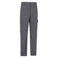 Grey - Side - Mountain Warehouse Mens Explore Convertible Trousers