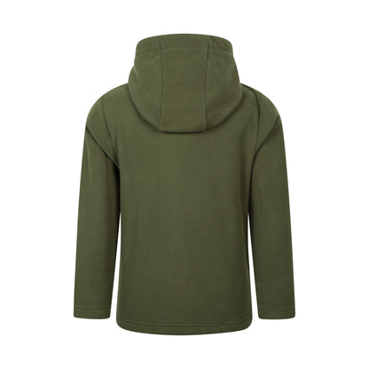 Khaki Green - Back - Mountain Warehouse Childrens-Kids Camber Full Zip Hoodie