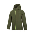 Khaki Green - Lifestyle - Mountain Warehouse Childrens-Kids Camber Full Zip Hoodie