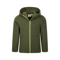 Khaki Green - Pack Shot - Mountain Warehouse Childrens-Kids Camber Full Zip Hoodie