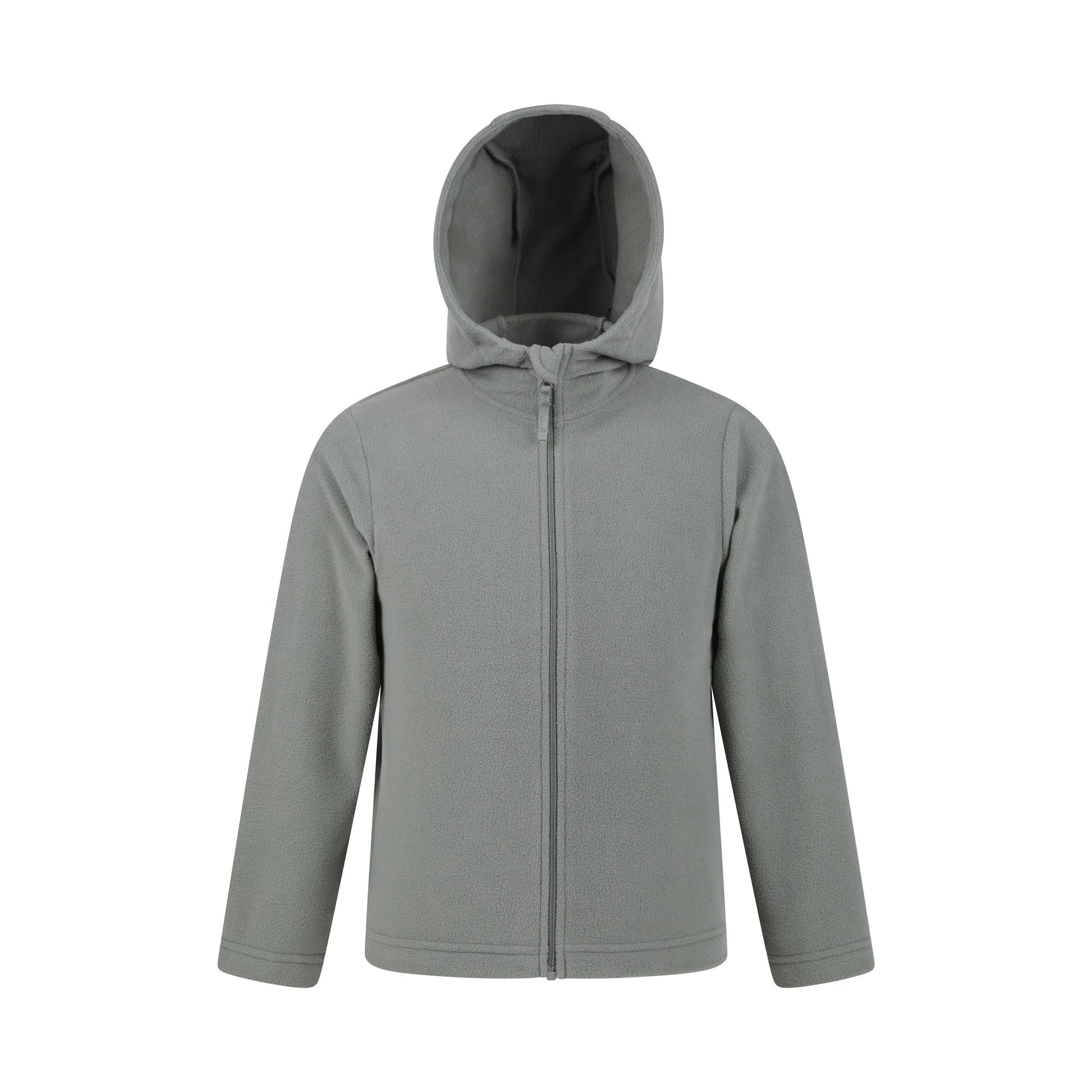 Light Khaki - Front - Mountain Warehouse Childrens-Kids Camber Full Zip Hoodie