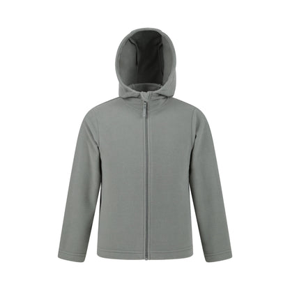 Light Khaki - Front - Mountain Warehouse Childrens-Kids Camber Full Zip Hoodie