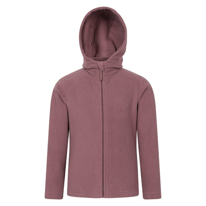 Purple - Front - Mountain Warehouse Childrens-Kids Camber Full Zip Hoodie
