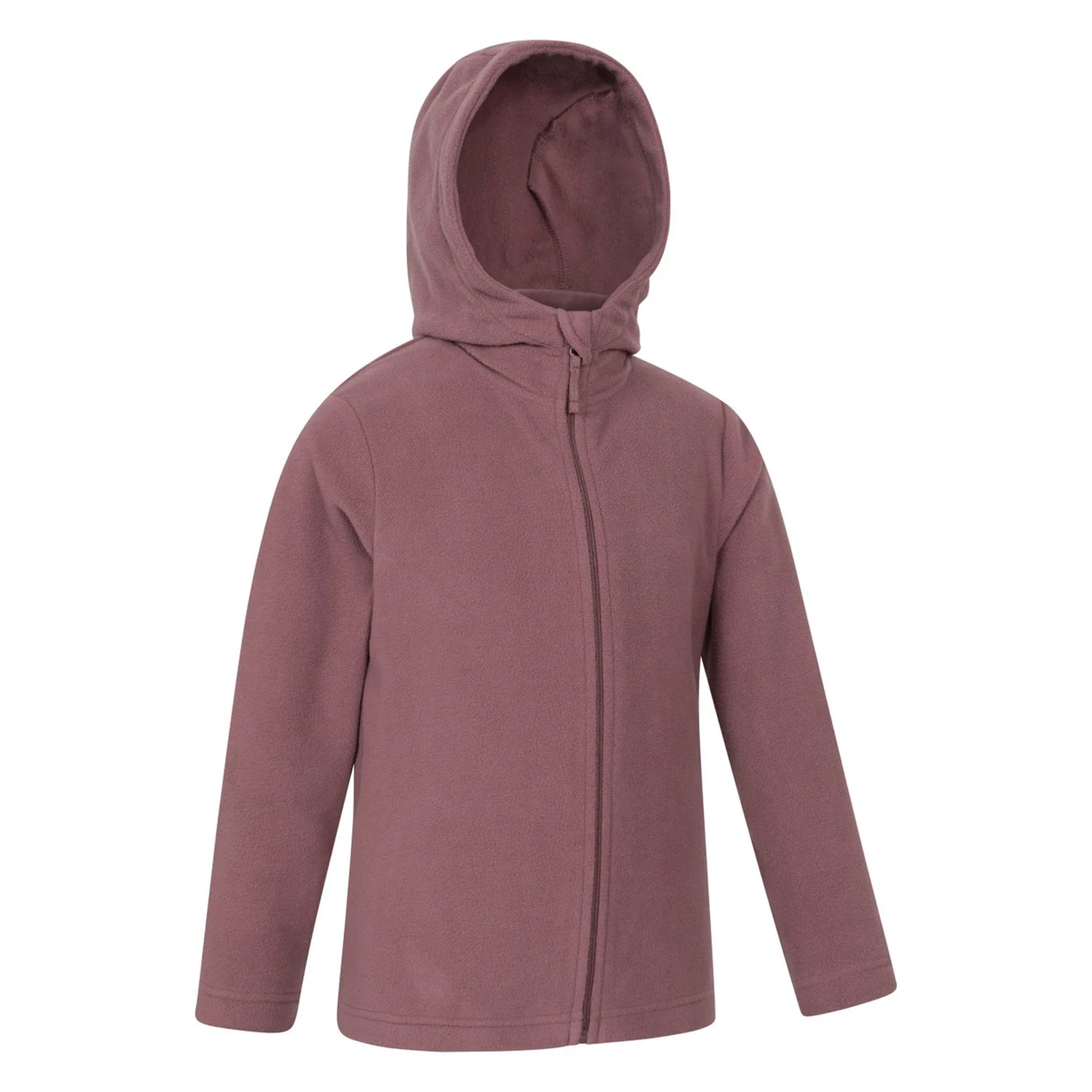 Purple - Side - Mountain Warehouse Childrens-Kids Camber Full Zip Hoodie
